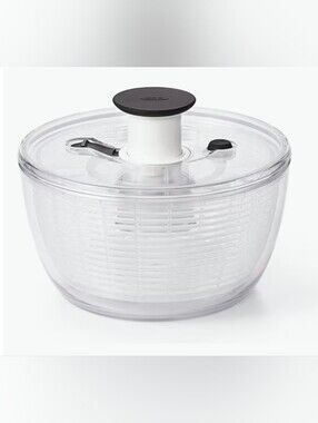 Oxo Clear Salad Spinner with Black/White Top